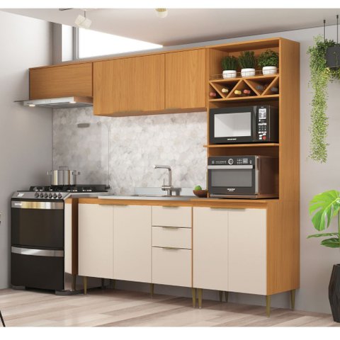 Cozinha Modulada 4 Peças Angelina - Angelin Off White