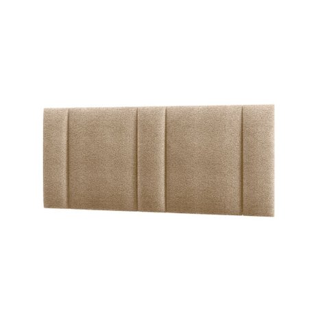 Cabeceira Estofada com Led Queen 160 Luxo - Boucle Bege