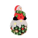 Ver imagem 1 de Boneco de Neve Decorativo Resina Iluminada Led 14cm - Nataluz
