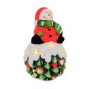 Ver imagem 5 de Boneco de Neve Decorativo Resina Iluminada Led 14cm - Nataluz