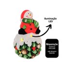 Ver imagem 4 de Boneco de Neve Decorativo Resina Iluminada Led 14cm - Nataluz