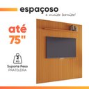 Ver imagem 6 de Painel para Tv até 75 Polegadas 2,25x2,40m Ripado com Prateleira Arbo Cedro Edn