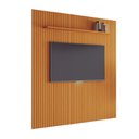 Ver imagem 1 de Painel para Tv até 75 Polegadas 2,25x2,40m Ripado com Prateleira Arbo Cedro Edn