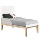 Ver imagem 6 de Quarto de Bebê Classic 3 Portas Cômoda com Porta Branco com Pés Madeira Natural - Reller