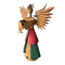 Ver imagem 3 de Anjo Para Enfeite Natalino Artesanal Rústico com Estrelas