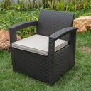 Ver imagem 2 de Conjunto Poltronas para Jardim 2 Lugares com Mesa de Jardim e Área Externa Rattan Syberflex