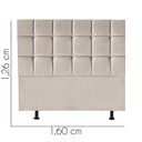 Ver imagem 3 de Cabeceira para Cama Box Casal 1,60 Cm Espanha:bege