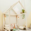 Ver imagem 5 de Cama Meia Casinha Infantil Ludika Mobília Branco/Acetinado