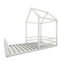 Ver imagem 2 de Cama Meia Casinha Infantil Ludika Mobília Branco/Acetinado