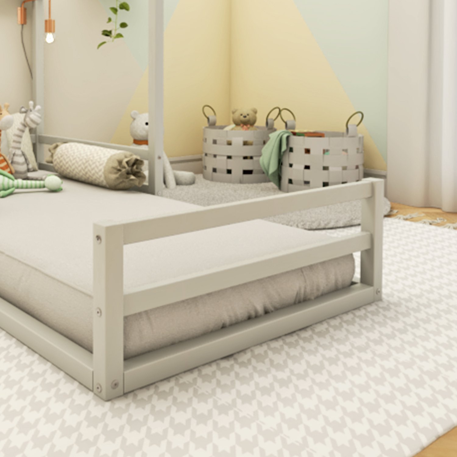 Cama Meia Casinha Infantil Ludika Mobília - 5