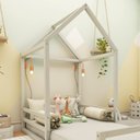 Ver imagem 4 de Cama Meia Casinha Infantil Ludika Mobília