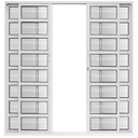 Ver imagem 3 de Porta de Correr Alumínio Branco Travessa 04 Folhas Maxx