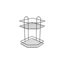 Ver imagem 1 de Porta Shampoo Simples Para Banheiro Box Aramado Suporte Condicionador Simples em Aço Cinza