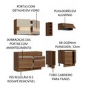 Ver imagem 5 de Armário de Cozinha Completa 220cm Rustic/Rustic/Crema Parma Madesa 02