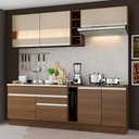 Ver imagem 1 de Armário de Cozinha Completa 220cm Rustic/Rustic/Crema Parma Madesa 02