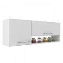 Ver imagem 3 de Armario Aereo De Cozinha 2 Portas Com Nicho Alana 