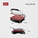 Ver imagem 6 de Sanduicheira Mondial Press Grill 180° Red Ceramic Preto/inox 2000w 127v - Pg-02
