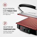 Ver imagem 5 de Sanduicheira Mondial Press Grill 180° Red Ceramic Preto/inox 2000w 127v - Pg-02