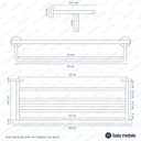 Ver imagem 7 de Porta Toalhas de Hotel com Prateleira Inox Tarsila Bela Metais