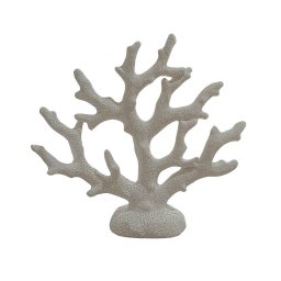 Enfeite Coral Branco em Cerâmica 18,5x20x5,5 - 3
