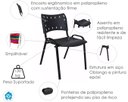 Ver imagem 7 de Jogo de Mesa 70x70 Comercial com 4 Cadeiras ISO Pretas