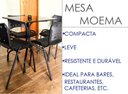Ver imagem 6 de Jogo de Mesa 70x70 Comercial com 4 Cadeiras ISO Pretas