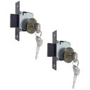 Ver imagem 1 de Trava de Segurança Tetra Chave Auxiliar 601 Roseta Redonda 527 Antique 40mm Par Haga