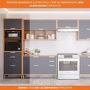 Ver imagem 5 de Torre Quente 100%mdf 70cm 2 Nichos para Forno 2 Portas e 2 Gavetas Eloise Mgm Móveis Freijó/
