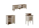 Ver imagem 2 de Conjunto Sala Charlotte: Rack 4524+ Mesa 4518+ Buffet 4520