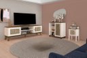 Ver imagem 1 de Conjunto Sala Charlotte: Rack 4524+ Mesa 4518+ Buffet 4520