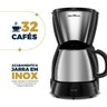 Cafeteira Britânia 32 Cafezinhos 1,2l Bcf32b Jarra em Inox 127v - 7