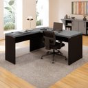 Ver imagem 1 de Mesa de Escritório 40mm em L Pés Painel F5 Office Cor:Cinza Sagrado com Preto
