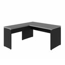 Ver imagem 2 de Mesa de Escritório 40mm em L Pés Painel F5 Office Cor:Cinza Sagrado com Preto