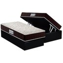 Ver imagem 1 de Cama Box Baú Solteiro: Colchão Espuma D33 Probel ProDormir Advanced + Base CRC Suede Black(88x188)