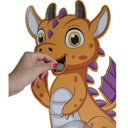 Ver imagem 2 de Cofrinho Infantil de Dragão Cofre para Moedas de Parede Grande em Mdf Zanline