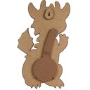 Ver mais imagens de Cofrinho Infantil de Dragão Cofre para Moedas de Parede Grande em Mdf Zanline