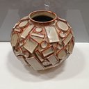 Ver imagem 3 de Vaso Decorativo Enfeite Casa Cerâmica 21x26x26cm Bege