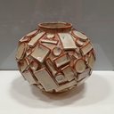 Ver imagem 2 de Vaso Decorativo Enfeite Casa Cerâmica 21x26x26cm Bege