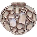 Ver imagem 1 de Vaso Decorativo Enfeite Casa Cerâmica 21x26x26cm Bege
