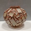 Ver imagem 4 de Vaso Decorativo Enfeite Casa Cerâmica 21x26x26cm Bege
