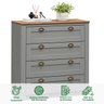 Cômoda 4 Gavetas Madeira Maciça Bolton Cinza - 2