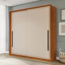 Ver imagem 1 de Guarda-roupa Casal Valência 2 Portas 2 Gavetas Freijó/creme - Politorno