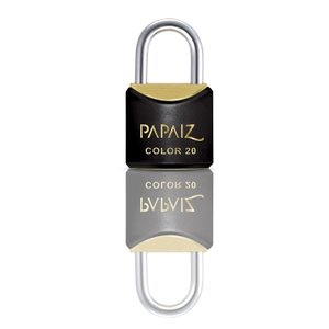 Cadeado com Chave 20mm Latão Preto Color Line Papaiz