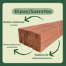 100 Ripas Sarrafos Eucalipto 1x1.5x30cm Aplainado Artesanato - 5