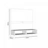 Painel para TV até 40 Polegadas 2 Nichos Jongo  - 3