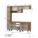 Ver imagem 4 de Cozinha Modulada Completa 5 Peças com Tampo e Paneleiro Venaly