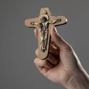 Ver imagem 3 de Crucifixo Cruz da Unidade Parede 12 Cm