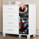 Ver imagem 2 de Cômoda Infantil para Quarto 80cm 4 Gavetas Herói Aranha Z53 - Mpozenato
