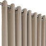 cortina para apartamento blackout Napoli 5,50 x 2,30 bege - 3