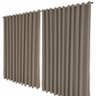 cortina para apartamento blackout Napoli 5,50 x 2,30 bege - 2